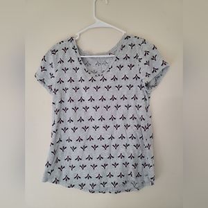 Women's flower blouse.